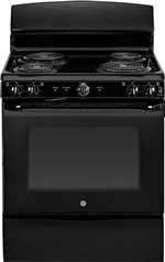 Black 30 Electric Self Clean Free Standing Range