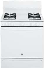 White 30 Gas Standard Clean Free Standing Range