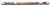 2 X 12 RED. Brass Pipe