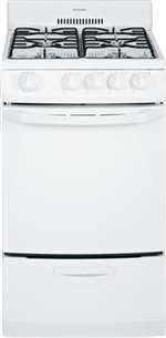 White 20 Gas Self Cleaning Free Standing Range Hot Point