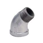 2 Galvanized MI 150# ST 45 Elbow
