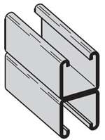 1-5/8X1-5/8X20 12 Galvanized SLD Bolted Bonnet Strut