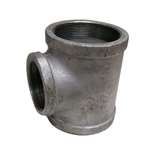 4 Galvanized MI 150# Tee