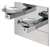 Lead Law Compliant Hi-lo ADA Wall Mount Stainless Steel Drink Fountain With ACC