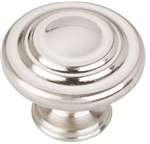 1-1/4 DIA Cabinet Knob With SCRW Satin Nickel