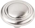 1-1/4 DIA Cabinet Knob With SCRW Satin Nickel