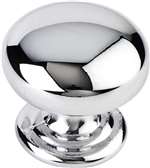 1-1/4 DIA Cabinet Knob With SCRW Polished Chrome