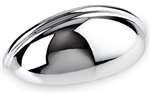 3-11/16 SM Cabinet Pull Three Hole With 2 SCRW Polished Chrome