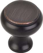 1-1/4 DIA Cabinet Knob With 2 SCRW ORBR