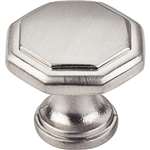1-3/16 DIA Cabinet Knob With SCRW Satin Nickel