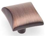 1 Square Cabinet Knob With 2 SCRW ORBR