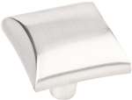 1 Square Cabinet Knob With 2 SCRW Satin Nickel