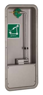 Recessed PD Eye Wash Stainless Steel