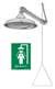 HORZ MTG Drench Stainless Steel SHWRHD With Valve