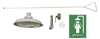 CONC CEIL Drench Shower Stainless Steel X-LONG