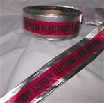 3 X 1000 FT Detectable Tape Blk/Red Electric