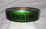 2 X 1000 FT Detectable Tape Blk/Grn Sewer