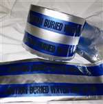 6 X 1000 FT Detectable Tape Blk/Blue Water