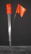 Wire Flag 21 Orange 100 Pack