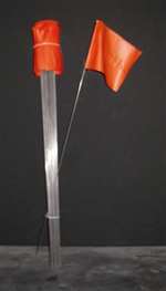Wire Flag 21 Orange 100 Pack