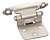 Flush Hinge 1 PR With SCRW & Pad Satin Nickel
