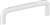 3-3/8 STL Wire Cabinet Pull 2 SCRW White