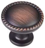 1-1/4 DIA Cabinet Knob With SCRW ORBR