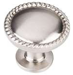 1-1/4 DIA Cabinet Knob With SCRW Satin Nickel