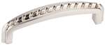3-3/8 Cabinet Pull Three Hole With 2 SCRW Satin Nickel
