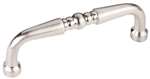 3-3/8 TURN Cabinet Pull With 2 SCRW Satin Nickel