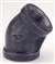 1-1/4 Black CI 125# 45 Elbow