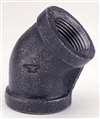 1-1/2 Black CI 125# 45 Elbow