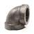 2-1/2 Black CI 125# 90 Elbow