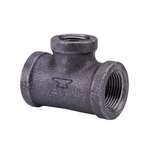 1 X 1 X 1/2 Black CI 125# Tee