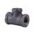 1-1/4 X 1 X 1-1/4 Black CI 125# Tee