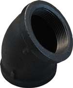 1 Black MI 150# ST 45 Elbow