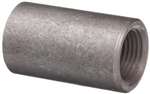 1-1/4 Black Steel Coupling Straight