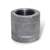 2 Black Steel HALF Coupling Straight