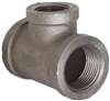 3/4X3/4X3/8 Black MI 150# Tee