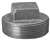 6 Galvanized Malleable Iron Cored Plug