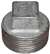 3/8 Galvanized Malleable Iron Plug
