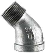 2 Galvanized Malleable Iron 150 # ST 45 Elbow