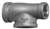 1-1/4 X 3/4 X 1 Galvanized Malleable Iron 150 # Tee