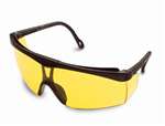 Cudas Safety Glasses Amber Lens Black Frame