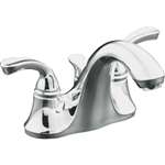 Lead Law Compliant 1.5 GPM 2 Handle Lever 4 Lavatory Faucet Polished Chrome