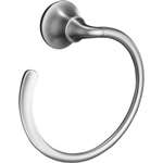 Sculpted Towel Ring Forte Brushed Chrome