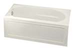 60 X 32 Left Hand Acrylic Bath Devonshire Biscuit