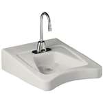 27 X 20 Vitreous China 4 Wheelchair Lavatory Morningside White