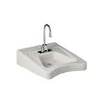 One Hole Vitreous China Wheelchair Lavatory Morningside White