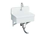 30 X 22 One Hole Wall Mount Sink Gilford White